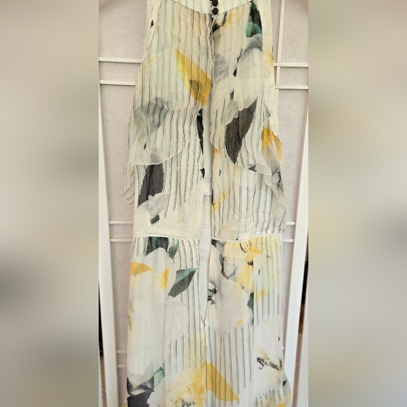 NWOT! Anthropologie Garden Party Floral White Dress - Picture 13 of 14